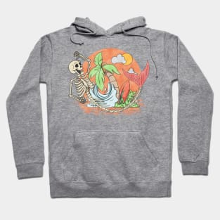 Tropical Mermaid Skeleton Hoodie